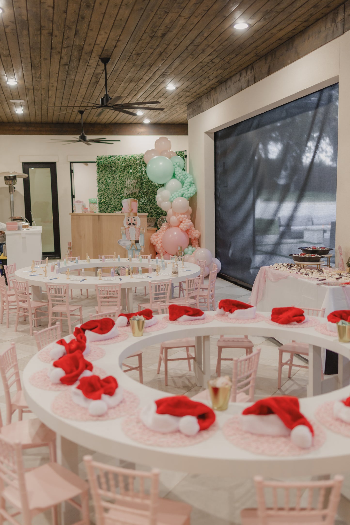 Kids Party Table Rental – 8-Foot Round Table with Center Opening