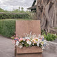 Wood Welcome Sign with Flower Box