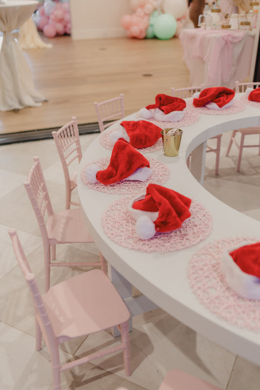 Kids Party Table Rental – 8-Foot Round Table with Center Opening