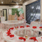 Kids Party Table Rental – 8-Foot Round Table with Center Opening