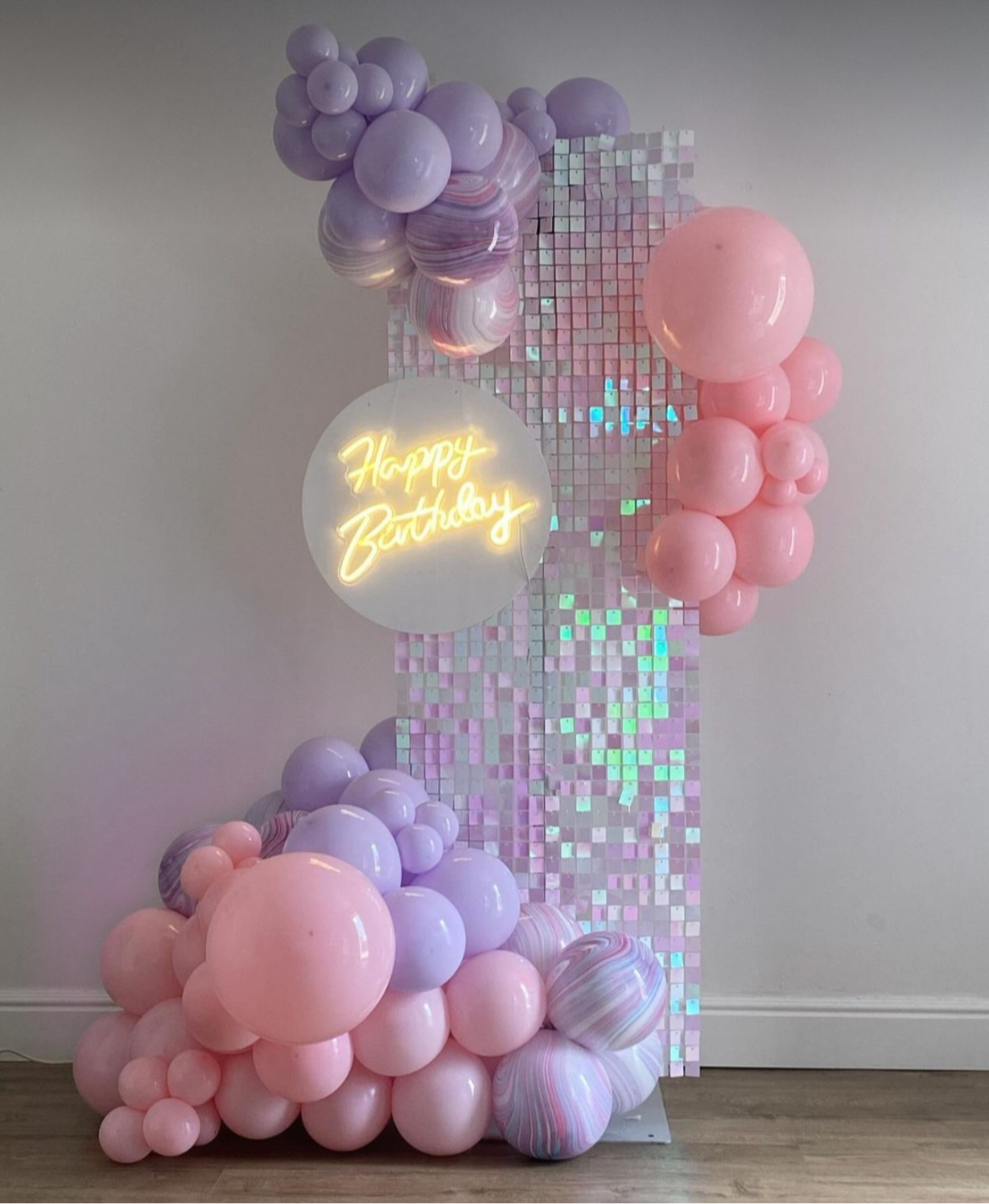 7 x 7 Iridescent  Shimmer Wall